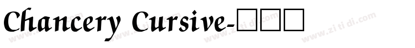 Chancery Cursive字体转换